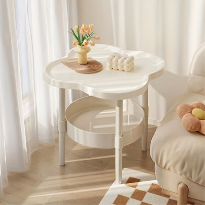 Modern Minimalist Bedside Table with Portable Storage Shelf - Space-Saving Design, Plastic Legs, No Power Needed, Ideal for Bedroom or Living Room Leisure Style, Bedroom Nightstand