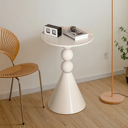 Retro Style Metal Coffee Table, Small Round Coffee Table, Modern Bedside Sofa Side Table for Indoor Use, Elegant Home and Living Room Furniture