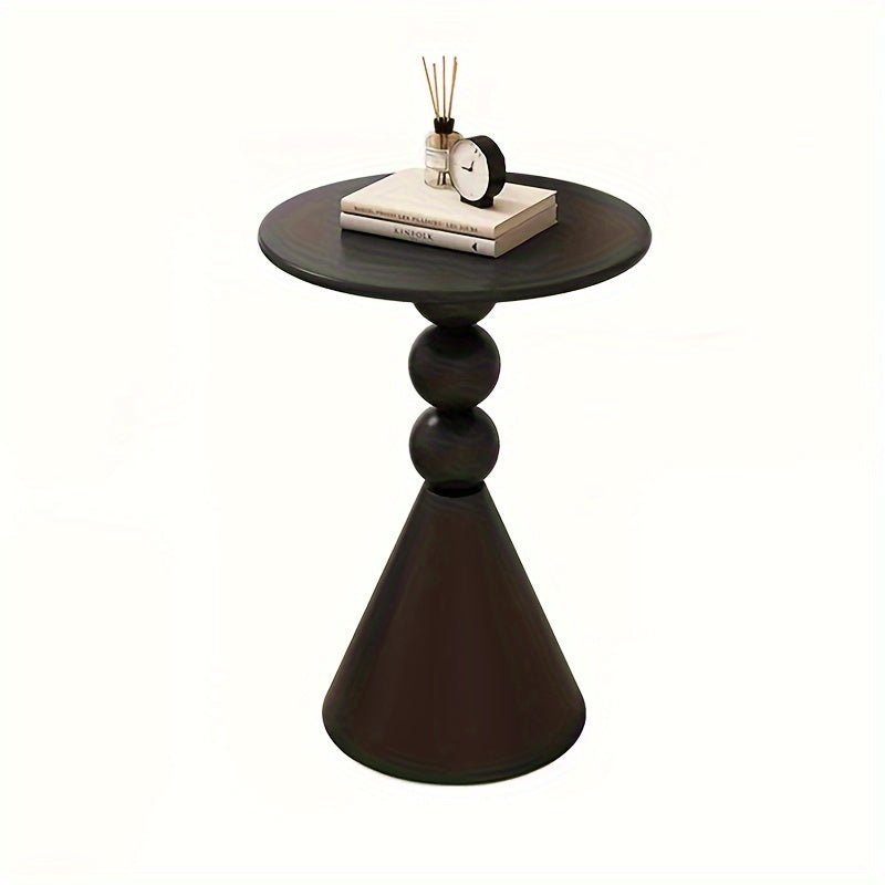 Retro Style Metal Coffee Table, Small Round Coffee Table, Modern Bedside Sofa Side Table for Indoor Use, Elegant Home and Living Room Furniture