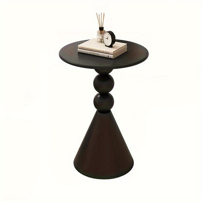 Retro Style Metal Coffee Table, Small Round Coffee Table, Modern Bedside Sofa Side Table for Indoor Use, Elegant Home and Living Room Furniture